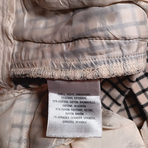 ANTHROPOLOGIE Mid-Rise Plaid Straight Leg Trousers 0 - Picture 6 of 9